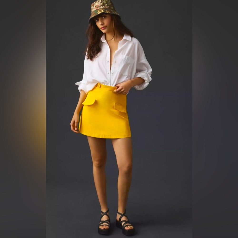 NWT Anthropology Eva Franco Utility Mini Skirt